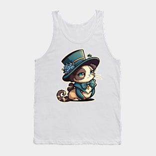 Ragdoll Cat Steampunk Victorian Era Tank Top